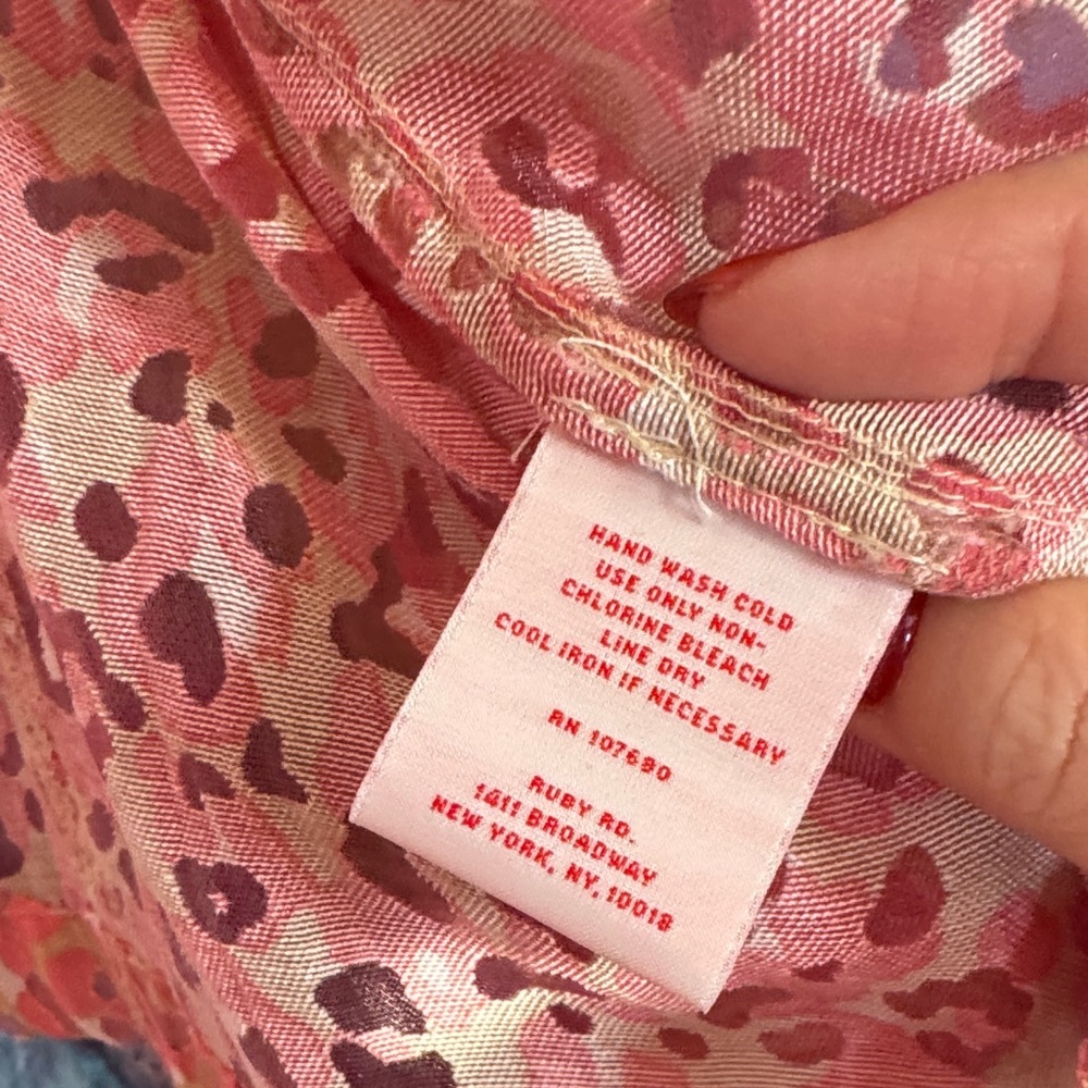 Ruby Rd. Vibrant Pink Patterned Layering Jacket S… - image 7